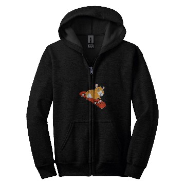 Discover Guinea Pig Pet Skateboard 22 Zip Hoodies