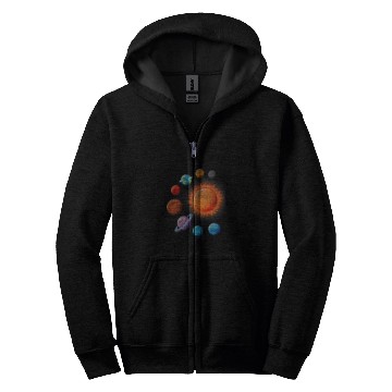 Discover Astronaut Job Space Scientist Astronomy Planets Sun Astronaut Science Zip Hoodies