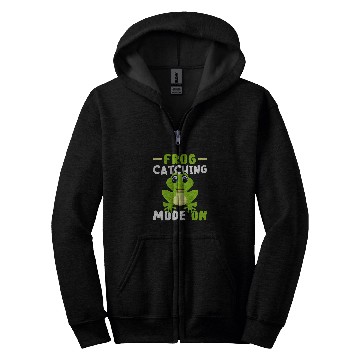 Discover Frog Pet Catching Mode On Frog Hunter Toad 1 Zip Hoodies
