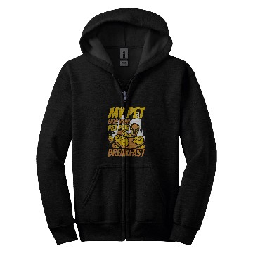 Discover Python Pet My Pet Eats Your Pet For Breakfast Banana Ball Python Zip Hoodies