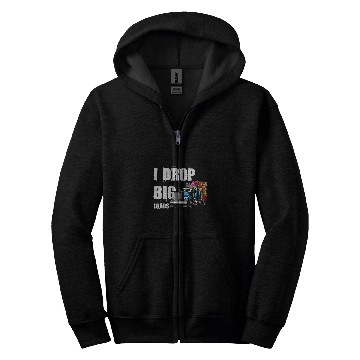 Discover Truck Fun I Drop Big Loads Trucker Semi Truck Driver Lover Christmas Zip Hoodies