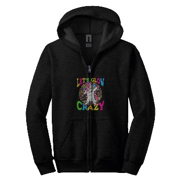 Discover Unicorn Pet Lets Glow  Retro 80s Zip Hoodies