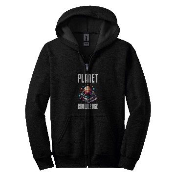 Discover Book Fun Planet Knowledge Science Teacher And Physicist Book Zip Hoodies