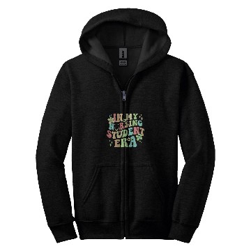 Discover nurses Job In My Nursing Student Era Zip Hoodies