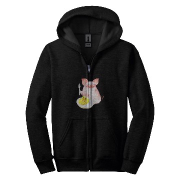 Discover Pig Pet Deviled Eggs Pig Thanksgiving Dinner Eggs Lover Zip Hoodies