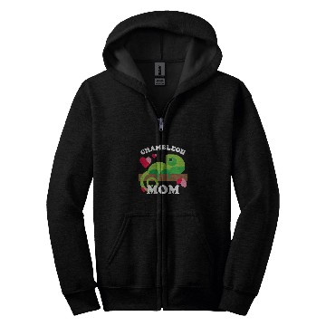 Discover Chameleon Pet Mom Zookeeper Lizard Reptiles Pets Zip Hoodies