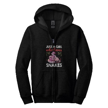Discover Python Pet Snake Lover Art For Women Girls Ball Python Coral Reptile Zip Hoodies