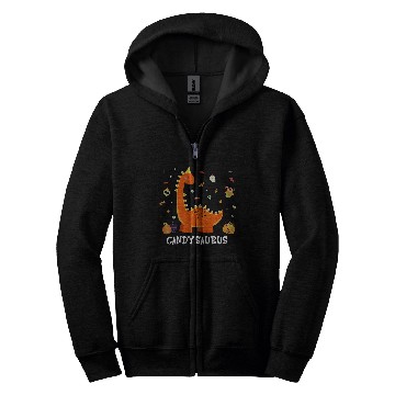 Discover Dinosaur Pet Candysaurus Candy Corn Halloween Zip Hoodies
