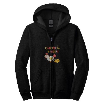 Discover Chicken Pet Nuggets Zip Hoodies