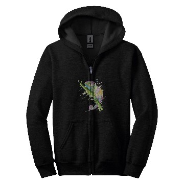 Discover Chameleon Pet Watercolor Chameleon Lizard Chamaeleon Herpetology Zip Hoodies