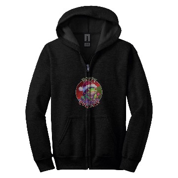 Discover Frog Pet Hoppy Holidays Christmas Cottagecore Kawaii Frog Toad Zip Hoodies