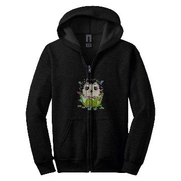 Discover Hedgehog Pet Cereal Cute Animal Lover Zip Hoodies