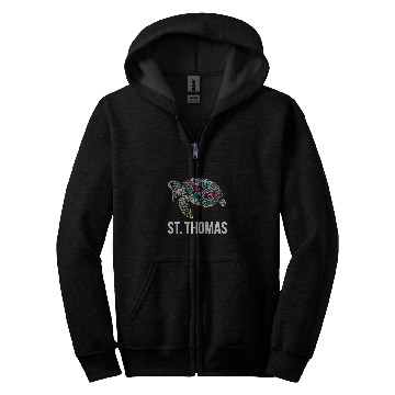 Discover Turtle Pet St Thomas Tribal Sea Turtle Zip Hoodies