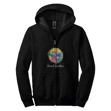 Discover Flamingo Pet Coral Gables Florida Beach Zip Hoodies