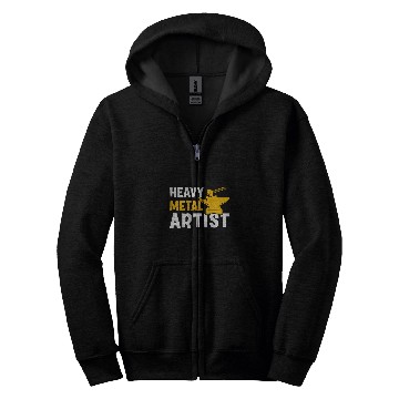 Discover Heavy Metal Artist For A Blacksmith Zip Hoodies