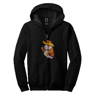 Discover Hamster Pet Cowboy Funny and Cool Animal Lover Design Zip Hoodies