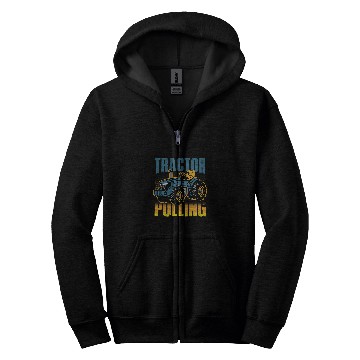 Discover Tractor Fun driving Pulling and full Pull or tractor pulling Zip Hoodies