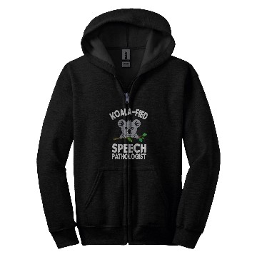 Discover Koala Pet KoalaFied Speech Pathologist Funny Favorite SLP Therapist Zip Hoodies