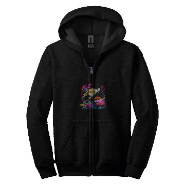 Discover Turtle Pet Tortoise Waterturtle Ocean Natural Environment 18 Zip Hoodies
