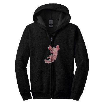 Discover Axolotls Pet Watercolour Design 2Mexican Salamander Sweet Zip Hoodies