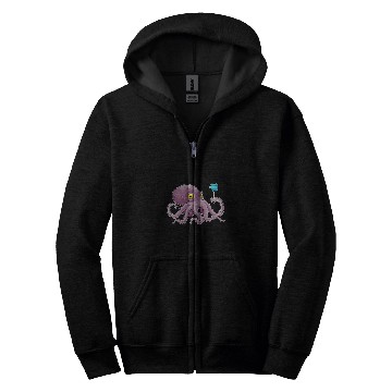 Discover Octopus Pet Lollipop Zip Hoodies