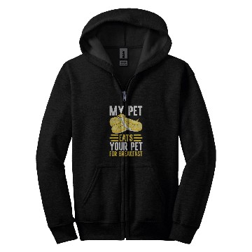 Discover Python Pet Banana Ball Python My Pet Eats Your Pet For Breakfast Zip Hoodies