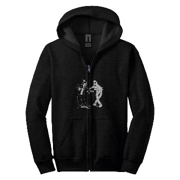 Discover Koko the Clown and ghosts Dancing Zip Hoodies