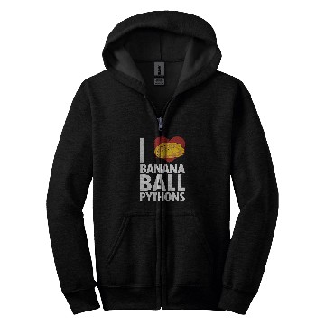 Discover Python Pet I love Banana Ball Pythons Pythonidae Banana Ball Python 1 Zip Hoodies