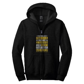 Discover School Bus Driver Anger Issues Bus Driver Zip Hoodies