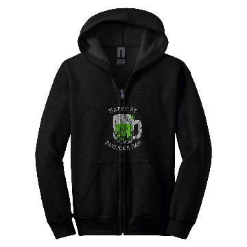 Discover Beer Fun Happy St Patrick s Day Green Beer Zip Hoodies