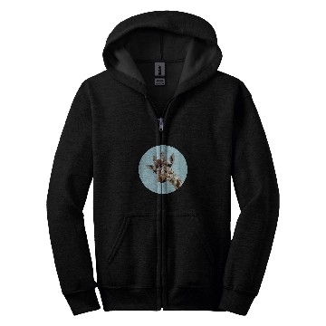 Discover Giraffe Pet Face Zip Hoodies