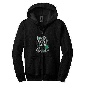 Discover Beer Fun Lucky Blessed Green Beer Obsessed Zip Hoodies