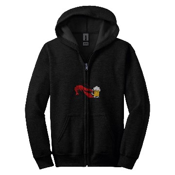 Discover Beer Fun Lobster Beer Drinking Seafood Lover Zip Hoodies