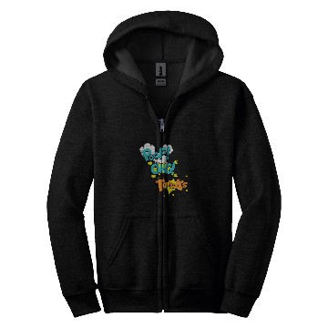Discover Book Fun Comic Book Effect POOF OMG TOINKS Zip Hoodies
