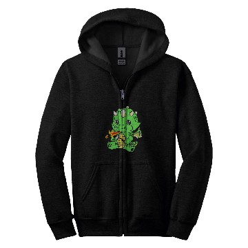 Discover Dragon Pet marshmallow children cute Zip Hoodies
