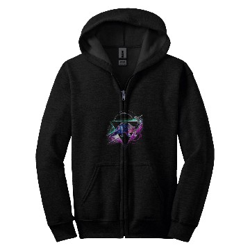 Discover Aesthetic Galaxy Brontosaurus Zip Hoodies