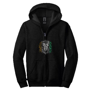 Discover Lion Pet Flag Ivory Coast Zip Hoodies
