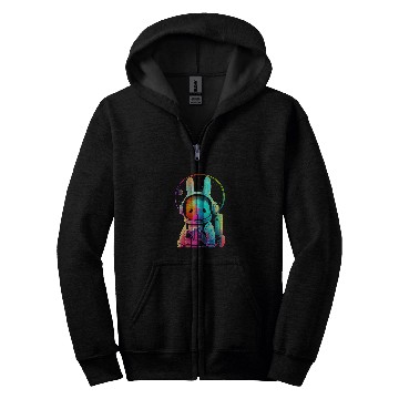 Discover Astronaut Job Easter Bunny Astronaut Zip Hoodies