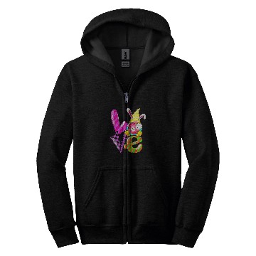 Discover cute easter day gnome love speech rapist slp s Zip Hoodies