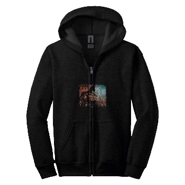 Discover Batman Arkham City Dark Knight Graffiti Stencil Skyline Zip Hoodies