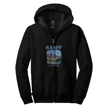 Discover Banff National Park Zip Hoodies