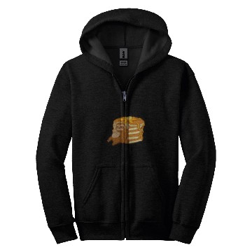 Discover Sloth Pet Eating Pancakes Pancake Waffle Breakfast Brunch Zip Hoodies