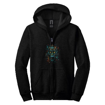 Discover Aztec God Magic Pagan Gothic Inca Maya Halloween 3 Zip Hoodies