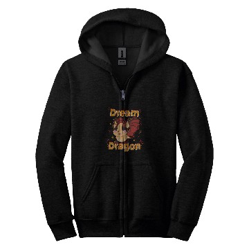 Discover Dragon Pet Adopt Me Dream Dragon Cute Bat Dragon Portrait Zip Hoodies