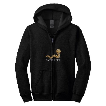 Discover Ball Python Snek Life Hiss Productivity Herpetology Zip Hoodies