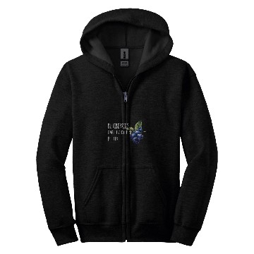 Discover Blueberries Make Everything Better Fruit Healthy Berry Zip Hoodies
