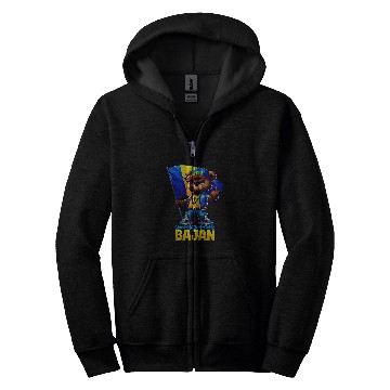 Discover Bear Pet UNAPOLOGETICALLY BAJAN Flag Barbadian Teddy Bear Barbados Zip Hoodies