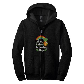 Discover Beer Fun Leprechauns Garden Gnome Drinking Beer St Patrick s Day Zip Hoodies