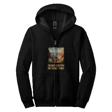 Discover Grand Canyon Adventure Hiking Nature Lover Print 25 Zip Hoodies
