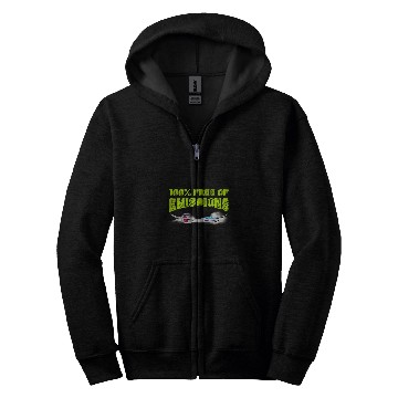 Discover Glider 100 frees of Emissions Environment Sailplane Zip Hoodies